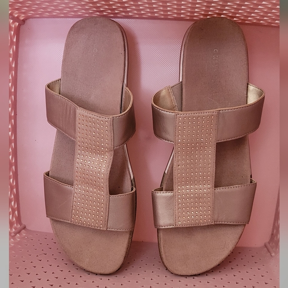 Easy Spirit Slide Rhinestone Sandals 8.5 - Picture 3 of 12